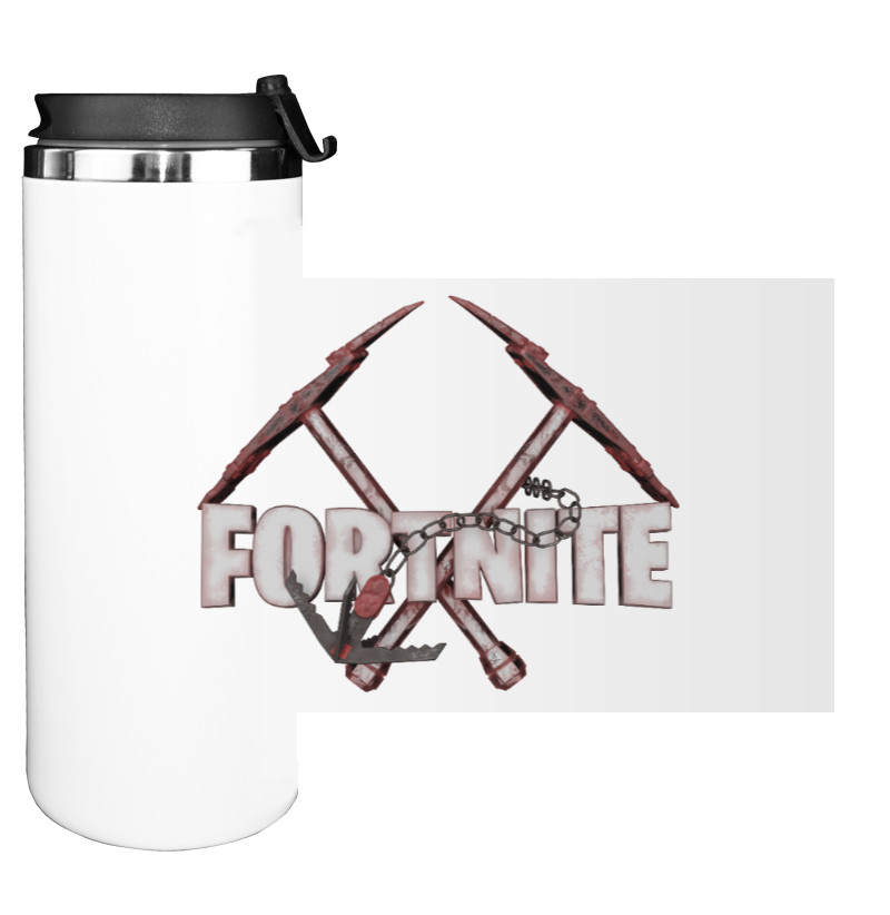 Fortnite - Water Bottle on Tumbler - Rusty Fortnite - Mfest