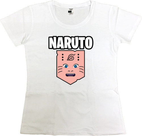 Наруто / Naruto - Футболка Преміум Жіноча - Naruto Logo - Mfest