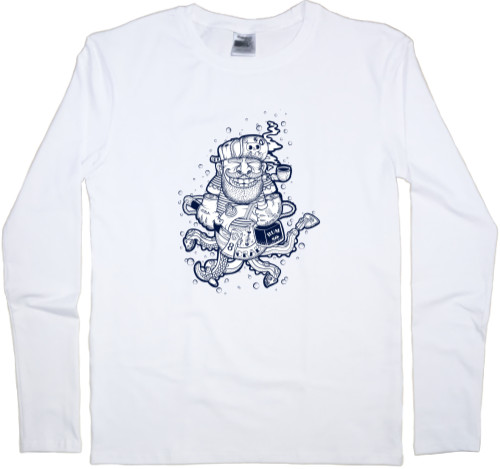 Бородачи - Men's Longsleeve Shirt - татуировка морского кока - Mfest