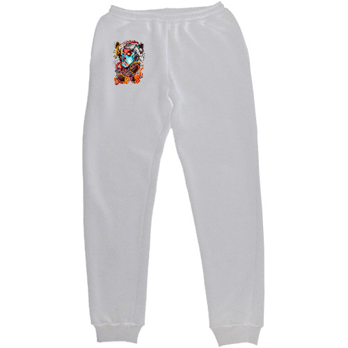 Хоррор - Men's Sweatpants - японский воин в боевой раскраске - Mfest