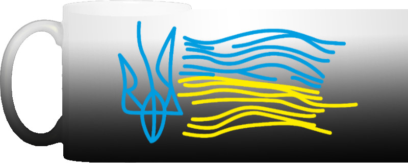 Тризуб та прапор України креативний
