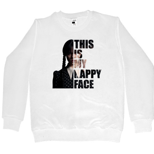 WEDNESDAY  - Women's Premium Sweatshirt - Wednesday This Is My Happy Face - Mfest