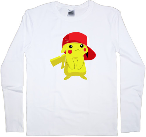 Покемон | Pokémon (ANIME) - Men's Longsleeve Shirt - Pikachu NEW - Mfest