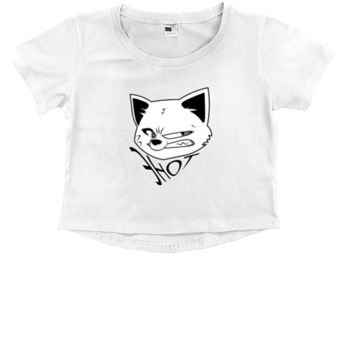 Еноты - Kids' Premium Cropped T-Shirt - Raccoon art - Mfest