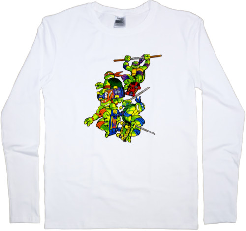 Черепашки ниндзя - Men's Longsleeve Shirt - Teenage Mutant Ninja Turtles - Mfest