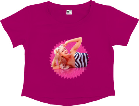 Barbie - Кроп - топ Преміум Жіночий - Рожева Барбі - Mfest