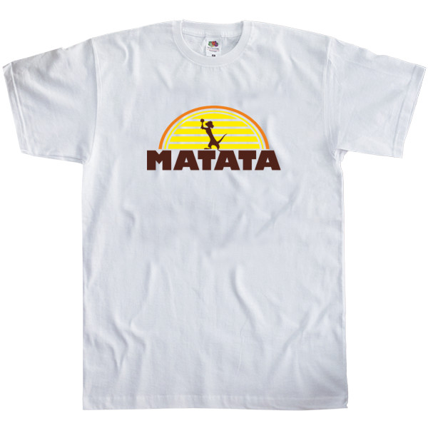 Парные - Men's T-Shirt Fruit of the loom - HAKUNA MATATA - Mfest
