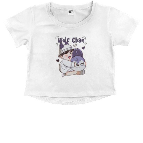 Stray Kids - Kids' Premium Cropped T-Shirt - wolf chsn - Mfest
