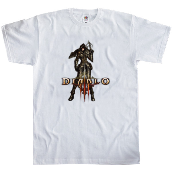Diablo - Men's T-Shirt Fruit of the loom - Diablo 3 logo 2 - Mfest
