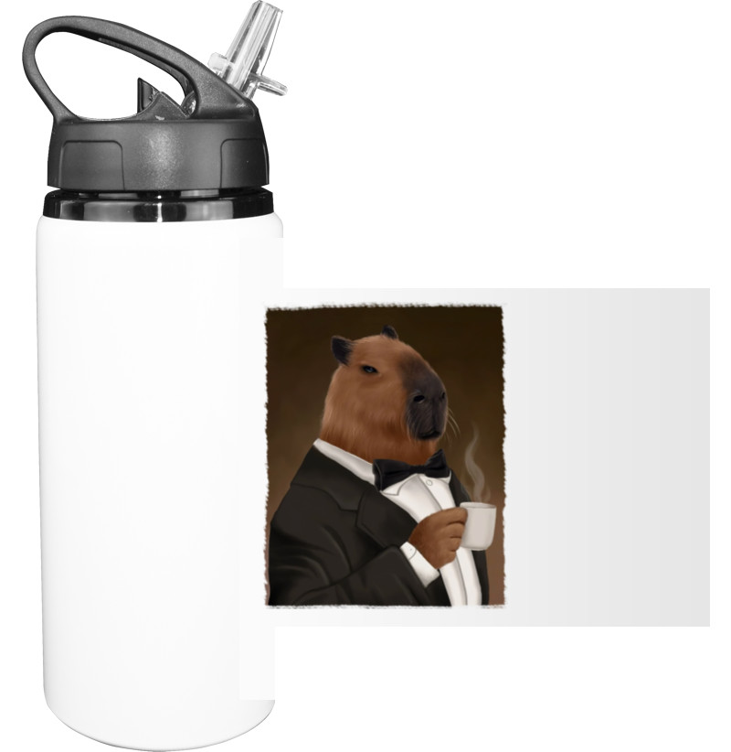 capybara with coffee