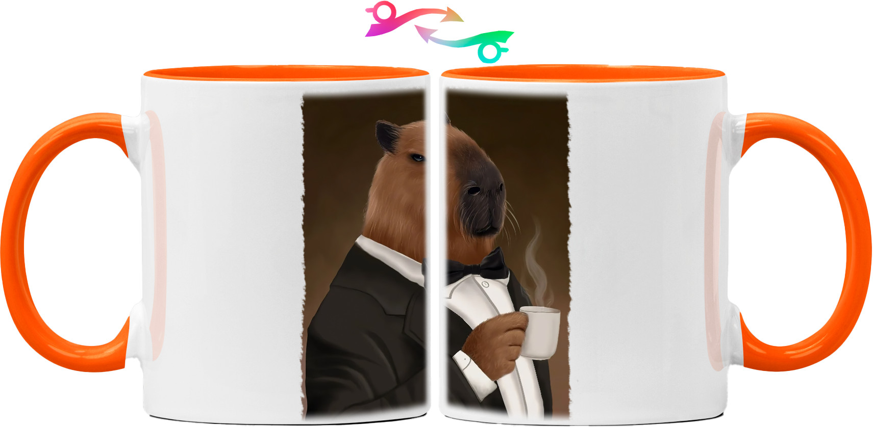 capybara with coffee