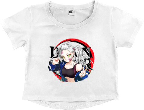 Клинок, рассекающий демонов - Women's Cropped Premium T-Shirt - Demon Slayer Daki - Mfest