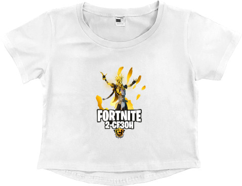 Fortnite - Women's Cropped Premium T-Shirt - fortnite - Mfest