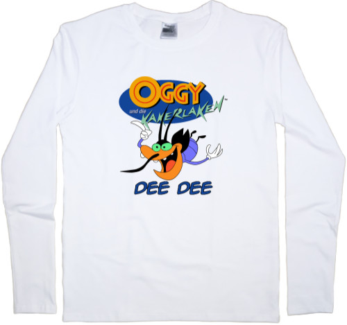 Огги и тараканы / Oggy and the Cockroaches - Men's Longsleeve Shirt - Dee Dee - Mfest