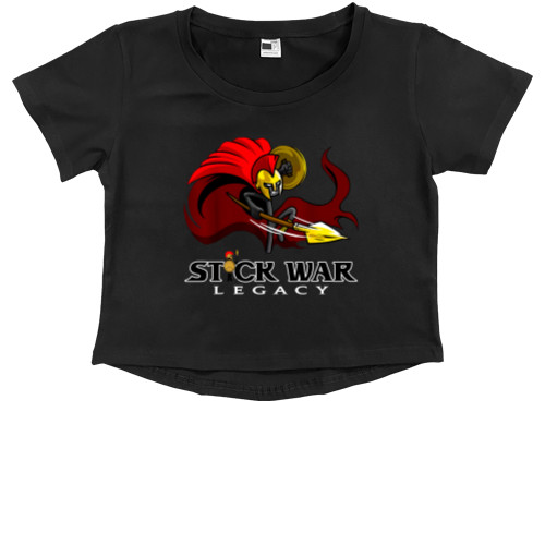 Stick War: Legacy - Kids' Premium Cropped T-Shirt - Stick War - Mfest