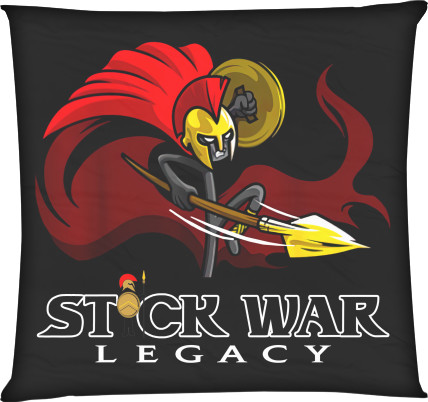 Stick War: Legacy - Square Throw Pillow - Stick War - Mfest