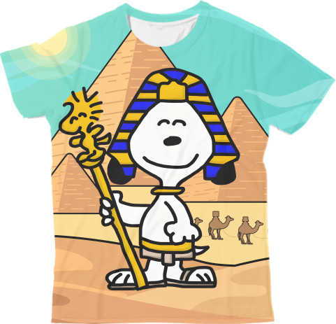 Снупі / Snoopy - Футболка 3D Чоловіча - Snoopy фараон - Mfest