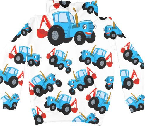 Синий трактор - Худи 3D Унисекс - Синий трактор 3 - Mfest