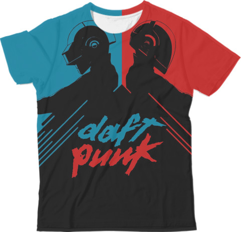 Daft Punk - Футболка 3D Чоловіча - Daft Punk 9 - Mfest