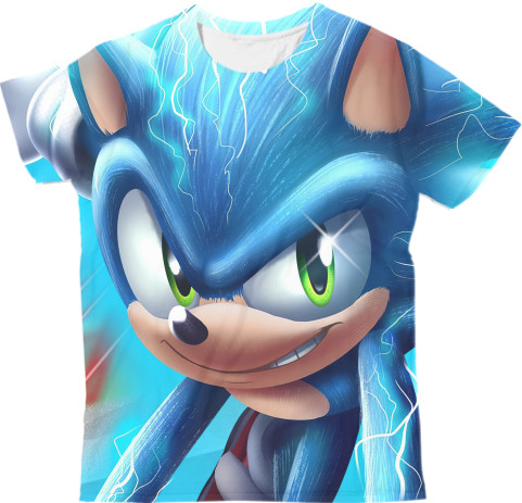 Sonic - Футболка 3D Чоловіча - Sonic the Hedgehog 2 - Mfest