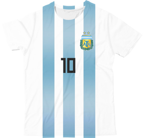 Футбол - Футболка 3D Чоловіча - Lionel Messi 10 - Mfest