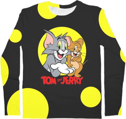 Том и Джеррі / Tom and Jerry - Футболка з Довгим Рукавом 3D Дитяча - Том і Джеррі - Mfest