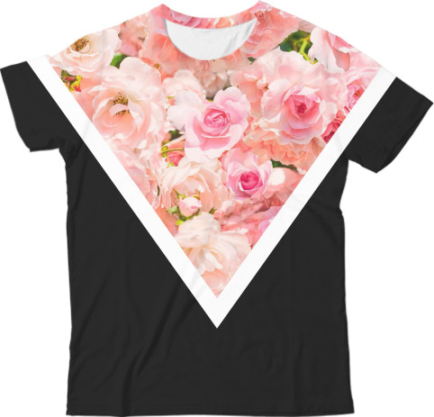 Прикольные картинки - Kids' T-Shirt 3D - roses - Mfest