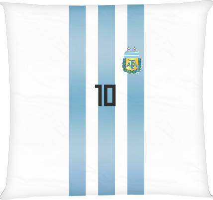 Футбол - Подушка квадратна - Lionel Messi 10 - Mfest