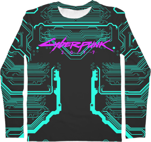 Cyberpunk 2077 - Men's Longsleeve Shirt 3D - CYBERPUNK 2077 (11) - Mfest