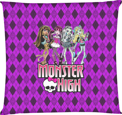 Monster High / Школа монстров - Square Throw Pillow - Monster High (8) - Mfest