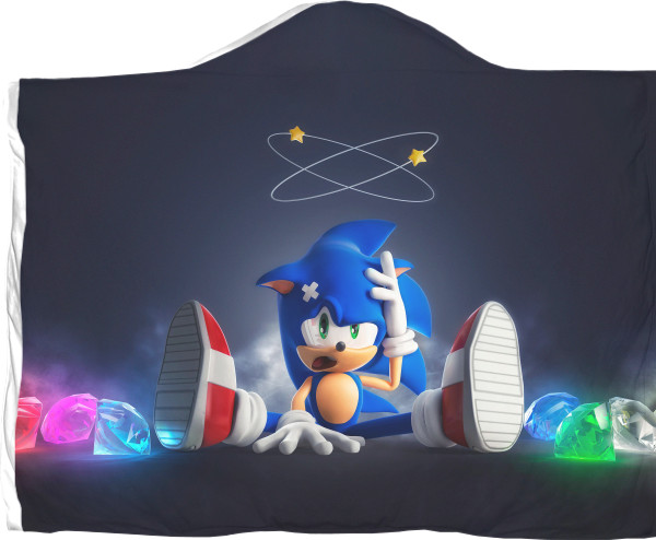 Sonic - Плед з капюшоном 3D - Sonic (26) - Mfest