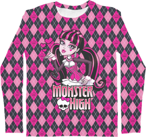 Monster High / Школа монстров - Men's Longsleeve Shirt 3D - Monster High (5) - Mfest