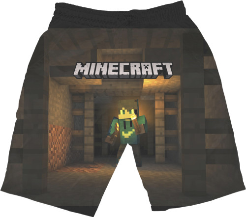 Minecraft - Men's Shorts 3D - Minecraft (2) - Mfest