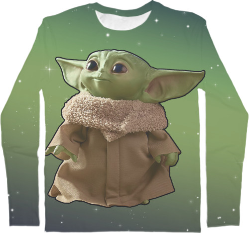 Star Wars Jedi: Fallen Order - Men's Longsleeve Shirt 3D - Baby Yoda 4 - Mfest