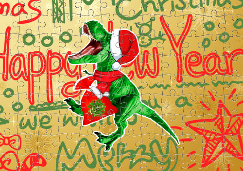 christmas dinosaur