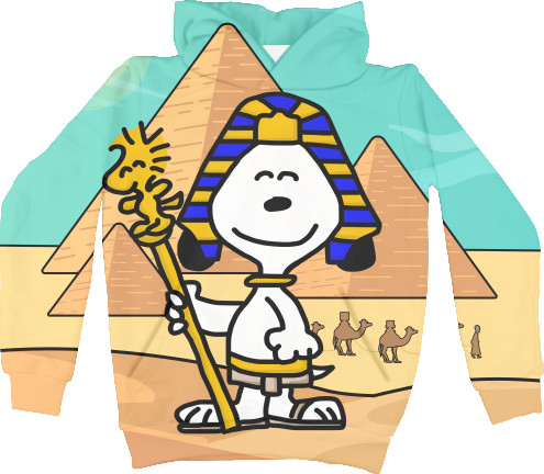 Snoopy / Снуппи - Hoodie 3D Children's - Snoopy Pharaoh - Mfest