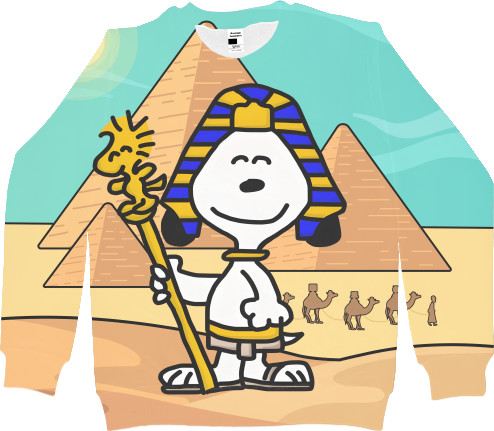 Снупі / Snoopy - Світшот 3D Дитячий - Snoopy фараон - Mfest