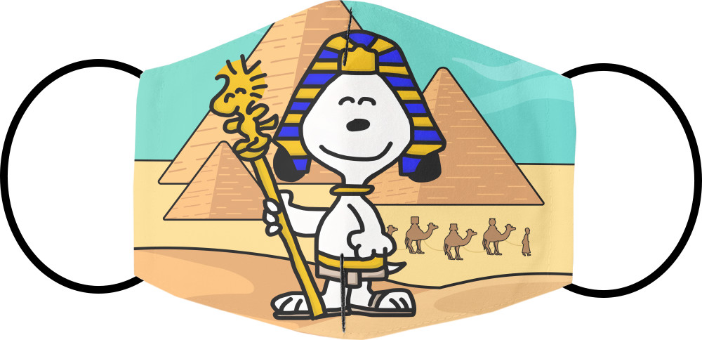 Снупі / Snoopy - Маска на обличчя - Snoopy фараон - Mfest