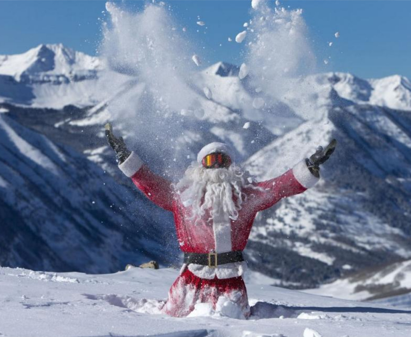Santa в горах