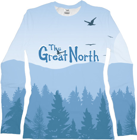 Велика Північ / The Great North - Жіночий лонгслів 3D - Велика північ - Mfest