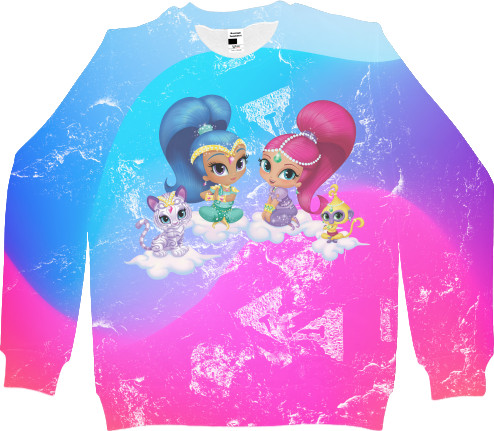 Шиммер и Шайн / Shimmer and Shine - Sweatshirt 3D Children's - Shimmer and Shine 1 - Mfest