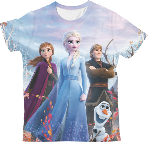 Холодное сердце - T-shirt 3D Children - Frozen / Frozen - Mfest