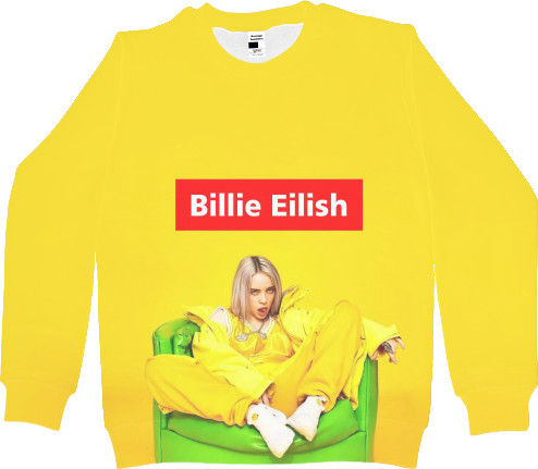 Billie Eilish - Світшот 3D Чоловічий - Billie Eilish 8 - Mfest
