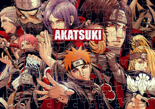 Наруто / Naruto - Пазл із маленькими елементами - Akatsuki Members - Mfest