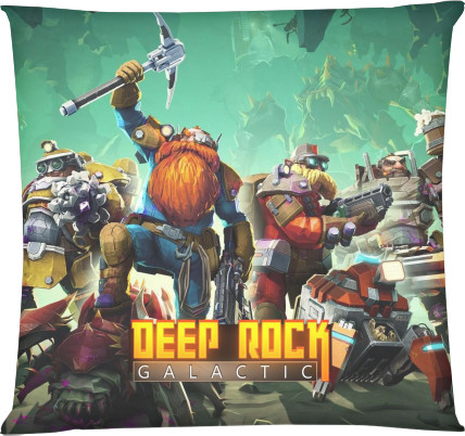 Deep Rock Galactic - Pillow square - Deep Rock Galactic - Mfest
