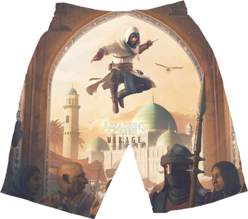 Assassin's Creed - Шорты 3D Мужские - Assassin’s Creed Mirage - Mfest