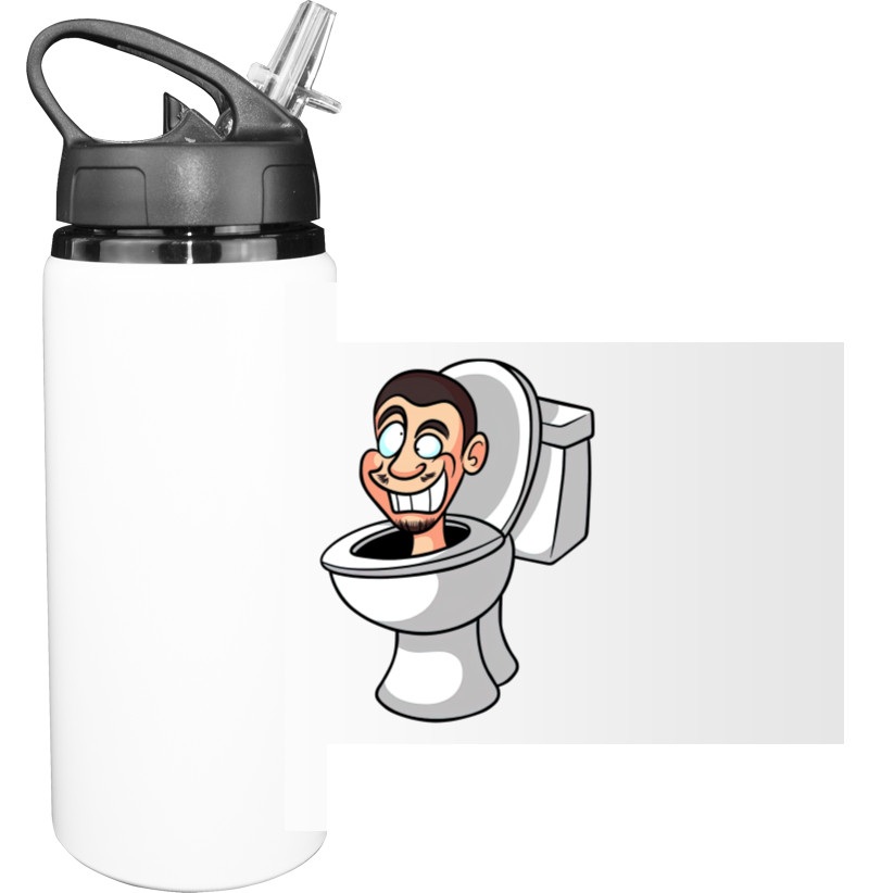 Skibidi Toilet VS Cameraman - Пляшка для води - Скибіді туалет - Mfest