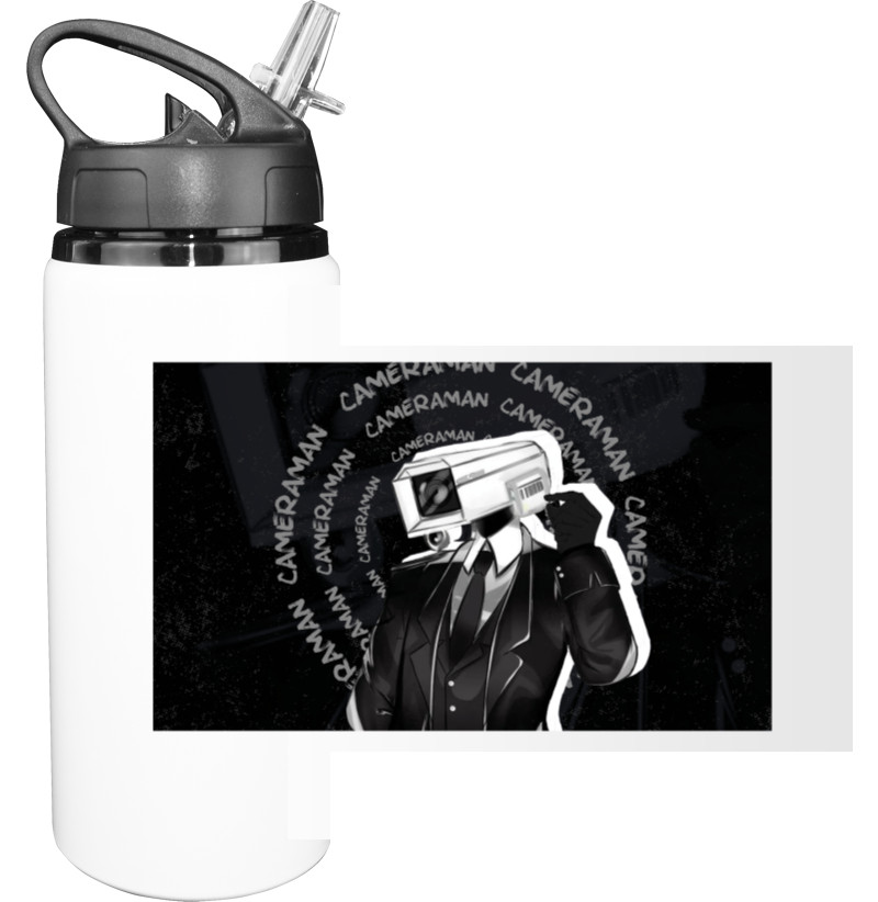 Skibidi Toilet VS Cameraman - Bottle for water - Camera Man 2 - Mfest