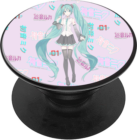 Hatsune Miku - PopSocket Підставка для мобільного - Хацуне Міку - Mfest