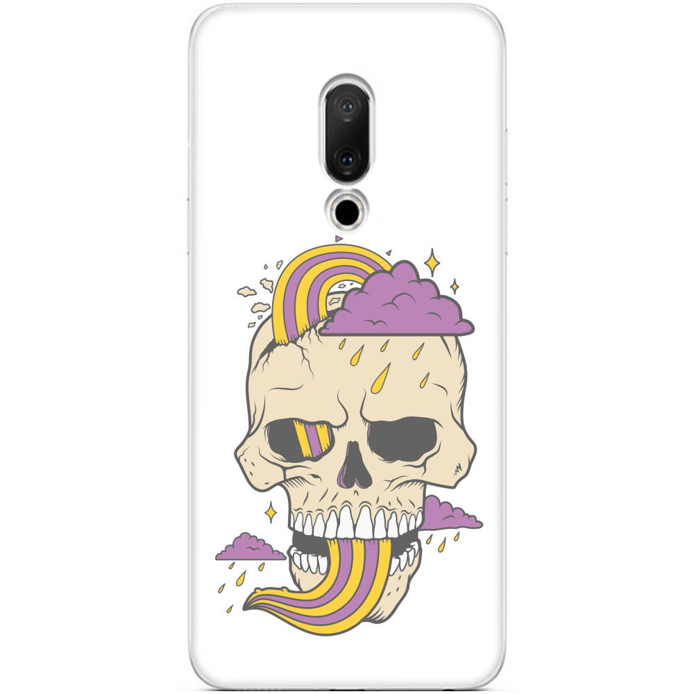 Черепа - Meizu cases -  Skull with cloud - Mfest